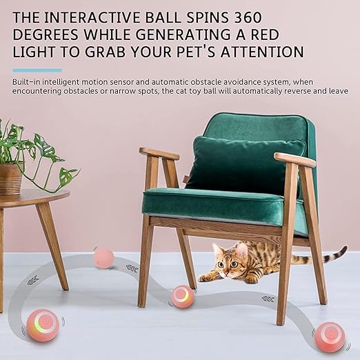 Intelligent Cat Toy Ball – Keep Your Cat Happy, Active & Entertained!