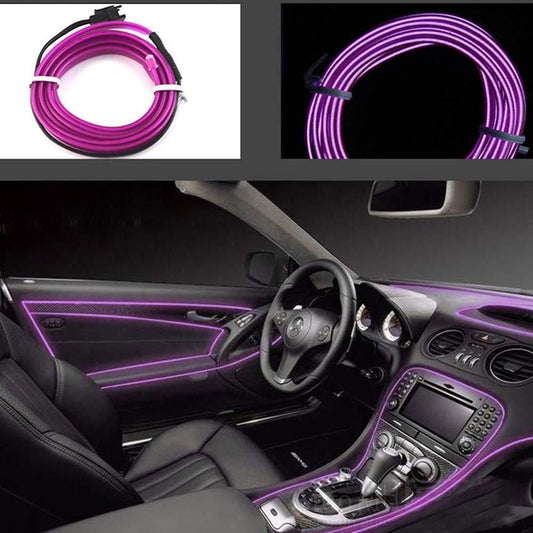 Automaze™ EL Wire Neon Light (5M, 5V) – Turn Your Car Into a Vibe