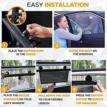 Magnetic Car Window Sunshade – Stay Cool, Stay Private!