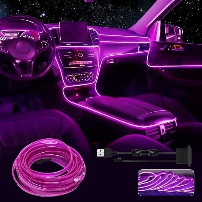 Automaze™ EL Wire Neon Light (5M, 5V) – Turn Your Car Into a Vibe